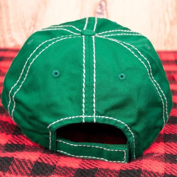 KBETHOS Green "Joyful Merry & Blessed" Holiday Baseball Cap NWT - Picture 2 of 3